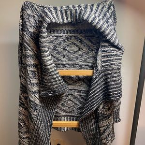 Black and white sweater